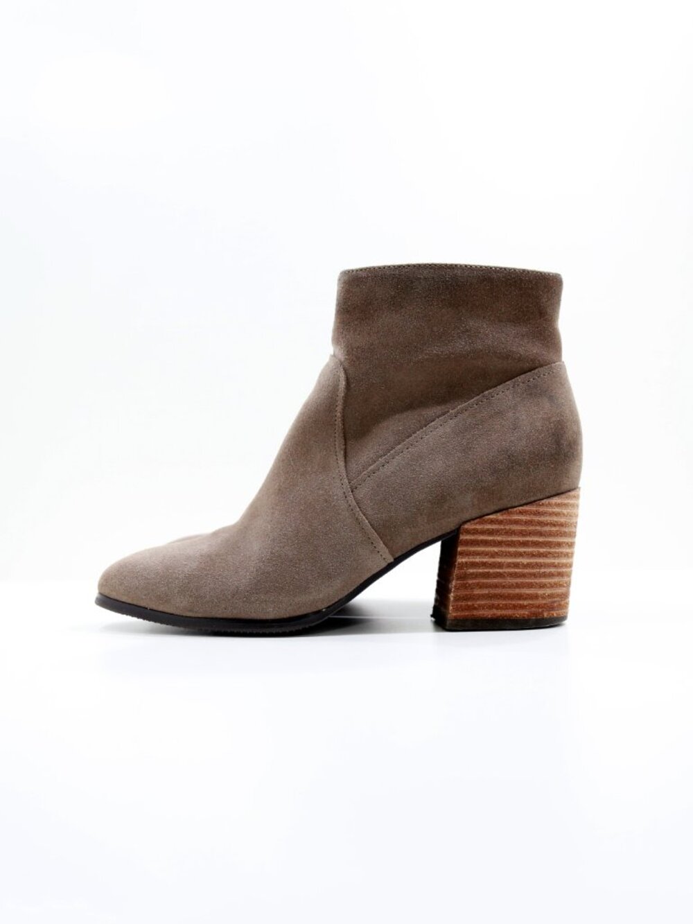 Blondo Sondra Brown Suede Leather 2.5" Block Heel Waterproof Ankle Boots - 8.5